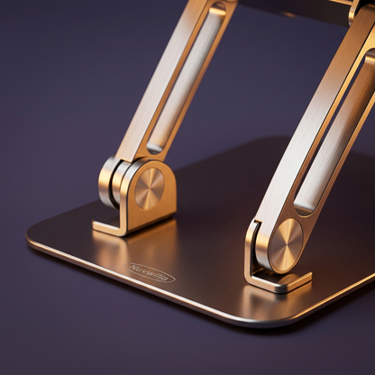 Nuvwllia engraved base and circular arm pivot details