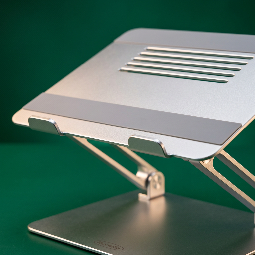 Close-up of front retaining tabs and platform contact strip